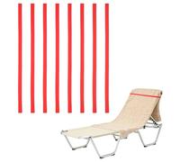 sourcing map 8 Pack Elastic Cruise Towel Bands, Silicone Beach Towel Band Stretch Beach Clips Extra Durable No Snapping for Pool Cruise Ship Essentials Vacation Travel, Red