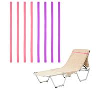 sourcing map 8 Pack Elastic Cruise Towel Bands, Silicone Beach Towel Band Stretch Beach Clips Extra Durable No Snapping for Pool Cruise Ship Essentials Vacation Travel, Purple/Dark Pink