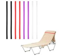 sourcing map 8 Pack Elastic Cruise Towel Bands, Silicone Beach Towel Band Stretch Beach Clips Extra Durable No Snapping for Pool Cruise Ship Essentials Vacation Travel, Black/White/Red/Purple