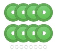 sourcing map 8 Pack Glass Cutting Disc 4 Inch for rotary tool Diamond Cutting Disc Ultra-Thin Saw Blade Wheel with 4/5" Arbor for Cutting Grinding Jade Crystal Tile Ceramic