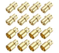 sourcing map 8 Pairs Banana Plugs Connector 8mm Male Female Banana Plug for Speaker Wire RC Battery ESC Motor