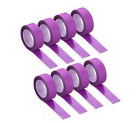 sourcing map 8 Pcs 0.6 Inch x 11 Yards Glitter Washi Tape Purple Crafting Tape Glitter Masking Tape Decorative Tape Self Adhesive Stick for Festival Decoration Scrapbooking,Planner,DIY