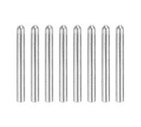 sourcing map 8 pcs 304 Stainless Steel Dowel Pins, 3x28 mm Round Head Flat Chamfered End Metal Dowel Pin Shelf Support Pegs Rod Fasten Elements for Furniture DIY Project