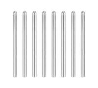 sourcing map 8 pcs 304 Stainless Steel Dowel Pins, 3x50 mm Round Head Flat Chamfered End Metal Dowel Pin Shelf Support Pegs Rod Fasten Elements for Furniture DIY Project