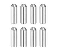 sourcing map 8 pcs 304 Stainless Steel Dowel Pins, 5x15 mm Round Head Flat Chamfered End Metal Dowel Pin Shelf Support Pegs Rod Fasten Elements for Furniture DIY Project