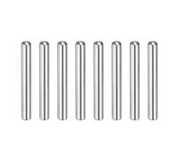 sourcing map 8 pcs 304 Stainless Steel Dowel Pins, 5x40 mm Round Head Flat Chamfered End Metal Dowel Pin Shelf Support Pegs Rod Fasten Elements for Furniture DIY Project