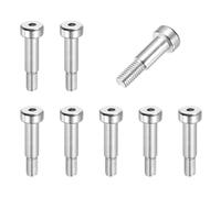 sourcing map 8 Pcs 304 Stainless Steel Shoulder Bolt 6mm Shoulder Dia 12mm Shoulder Length M5x0.8 Thread Hex Socket Shoulder Bolts for Hydraulic Injection Molding Machinery Industries
