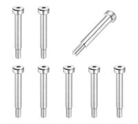 sourcing map 8 Pcs 304 Stainless Steel Shoulder Bolt 6mm Shoulder Dia 30mm Shoulder Length M5x0.8 Thread Hex Socket Shoulder Bolts for Hydraulic Injection Molding Machinery Industries