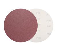 sourcing map 8 Pcs 305mm (12 Inch) Sanding Discs, 100 Grit Hook and Loop Sandpaper, No-Hole Aluminum Oxide Round Sanding Paper for Woodworking Automotive Metal Polishing, Red