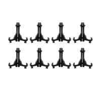 sourcing map 8 Pcs Acrylic Easels Plate Stands, 10 Inch Folding Plate Display Stands Holder Easels Plate Holders for Display Frames Decorative Picture Frame Magazine, Black