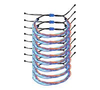 sourcing map 8 Pcs Braided Rope Bracelet, Adjustable Woven String Bracelets Boho Waterproof Wax Rope Anklets Stylish Accessory for Women Men Birthday Friendship, 4 Colors