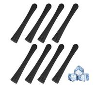 sourcing map 8 Pcs Cocktail Muddler, 8 Inch PP Drink Muddler Bar Accessories Tools Ice Crusher for Home Party Cocktail Fruit Drinks, Black (Thick)
