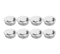 sourcing map 8 Pcs Desk Grommet, 60 Mm/2.36 Inch Cable Wire Grommet Organizer, Desk Hole Cover for Home Office Computer Equipment, Silver
