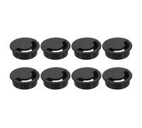 sourcing map 8 Pcs Desk Grommet, 60 Mm/2.36 Inch Cable Wire Grommet Organizer, Desk Hole Cover for Home Office Computer Equipment, Black