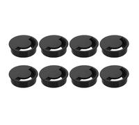 sourcing map 8 Pcs Desk Grommet, 80 Mm/3.15 Inch Cable Wire Grommet Organizer, Desk Hole Cover for Home Office Computer Equipment, Black