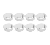 sourcing map 8 Pcs Desk Grommet, 80 Mm/3.15 Inch Cable Wire Grommet Organizer, Desk Hole Cover for Home Office Computer Equipment, White