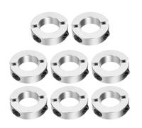 sourcing map 8 Pcs Double Split Shaft Collar, 25mm Bore Two Piece Clamping Collar 45mm OD 12mm Thickness, Aluminum Alloy Set Screw Split Collar