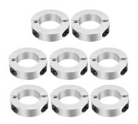 sourcing map 8 Pcs Double Split Shaft Collar, 35mm Bore Two Piece Clamping Collar 60mm OD 15mm Thickness, Aluminum Alloy Set Screw Split Collar