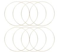 sourcing map 8 Pcs Dream Catcher Rings,Metal Crafts Hoops Floral Hoops 10 Inch Macrame Hoops Ring for DIY Crafts Wreath Making Supplies Plant Hangers,Gold