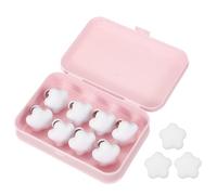 sourcing map 8 Pcs Duvet Cover Pins to Hold Comforter Inside, Duvet Clips with Soft Fabric Material for Quilt Cushions Curtains, White (Flower)