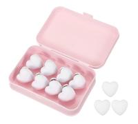 sourcing map 8 Pcs Duvet Cover Pins to Hold Comforter Inside, Duvet Clips with Soft Fabric Material for Quilt Cushions Curtains, White (Heart)