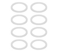 sourcing map 8 Pcs Flat Seal Ring Silicone Washer, 56mm/2.2" Silicone Gasket Washers O Ring Seals for 2 1/5 Inch Drain Pipe Sink Drains for Seals Repair Shower Hose Faucet Shower Head, White