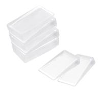 sourcing map 8 Pcs Furniture Levelers, Flexible Plastic Clear Table Shims, Multi-Purpose Level Wedge Firm and Non-Slip for Uneven Table, Dresser Legs, and Door DIY Furniture, 10mm Height