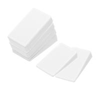 sourcing map 8 Pcs Furniture Levelers, Flexible Plastic White Table Shims, Multi-Purpose Level Wedge Firm and Non-Slip for Uneven Table, Dresser Legs, and Door DIY Furniture, 10mm Height