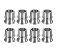 sourcing map 8 Pcs High Misalignment Spacer, 1" to 3/4" Standard Ball Width Stainless Steel Rod End Spacers