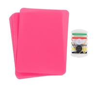 sourcing map 8 Pcs Iron on Patches with Sewing Kit Fabric Repair Patch 4.9"x3.7" Patches for Clothes Iron on Patches for Jeans, Bags, Sofa,Tent Rose Red