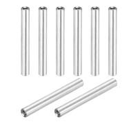 sourcing map 8 Pcs M3x45mm Round Aluminum Standoff Column Spacer, Coupling Screws Female Threaded Spacers for RC Multirotor Parts DIY FPV Quadcopter (Silver Tone)