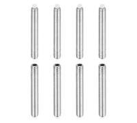 sourcing map 8 Pcs M4x30mm Nylon Tip Grub Screw, 304 Stainless Steel Metric Hex Socket Set Screws for Furniture Repair Industrial Machinery and Equipment