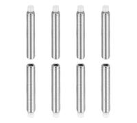sourcing map 8 Pcs M5x30mm Nylon Tip Grub Screw, 304 Stainless Steel Metric Hex Socket Set Screws for Furniture Repair Industrial Machinery and Equipment