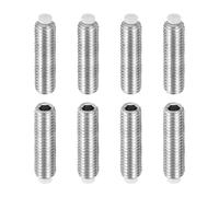 sourcing map 8 Pcs M8x30mm Nylon Tip Grub Screw, 304 Stainless Steel Metric Hex Socket Set Screws for Furniture Repair Industrial Machinery and Equipment