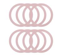 sourcing map 8 Pcs Magnetic Adapter Ring, Universal Magnetic Wireless Charger Conversion Kit Sticker Ring Adhesive for Phone Case, Rose Gold
