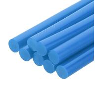sourcing map 8 Pcs Mini Hot Glue Sticks, 0.28" Dia x 7.87" Long EVA Glue Gun Sticks, Blue Mini Hot Melt Glue Sticks for DIY Craft Sticky Projects