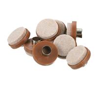 sourcing map 8 Pcs Nail on Felt Pads 0.98" Round Furniture Pads Chair Slides Glides Floor Protector for Wooden Furniture Chair Tables Leg