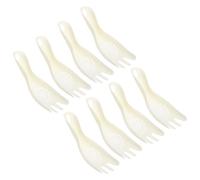 sourcing map 8 Pcs Rice Washer Spoon, Hand Held Rice Washing Tool Scoop, Kitchen Paddle Washer Strainer with Hanging Hole for Beans Grains Vegetables Home Kitchen Restaurant Camping, Beige