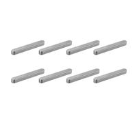 sourcing map 8 Pcs Round Ended Feather Key, 80x10x8mm Drive Shaft Parallel Keys