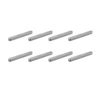 sourcing map 8 Pcs Round Ended Feather Key, 90x10x8mm Drive Shaft Parallel Keys