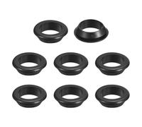 sourcing map 8 Pcs Rubber Grommets, 30mm ID 35mm Drill Hole Double Sided Hollow Firewall Hole Plugs Round Electrical Wiring Gasket, Black