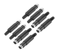 sourcing map 8 Pcs S-Video DIN Mini Male Socket 5 Pin Signal Transmission Mini Din Plug Mini Din Connector for TV DVD Computer Player(PS/2 Plug)