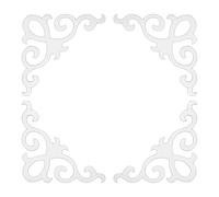 sourcing map 8 Pcs Self-Adhesive Wall Sticker Mirror Decals, Acrylic Hollow Mirror Tiles Sticker Applique Corner Hollow Stickers for Home Room Background Decoration, Silver (10x10cm)