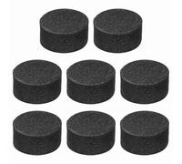 sourcing map 8 Pcs Single Sided Speaker Isolation Feet Pads, 15mmx8mm Non Slip Foam Shock Absorption Base Pad Amplifier Stand Feet Mat for Speaker HiFi Home Theater Sound System, Black