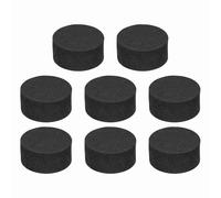 sourcing map 8 Pcs Single Sided Speaker Isolation Feet Pads, 30mmx15mm Non Slip Foam Shock Absorption Base Pad Amplifier Stand Feet Mat for Speaker HiFi Home Theater Sound System, Black
