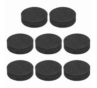 sourcing map 8 Pcs Single Sided Speaker Isolation Feet Pads, 35mmx10mm Non Slip Foam Shock Absorption Base Pad Amplifier Stand Feet Mat for Speaker HiFi Home Theater Sound System, Black