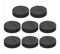 sourcing map 8 Pcs Single Sided Speaker Isolation Feet Pads, 40mmx10mm Non Slip Foam Shock Absorption Base Pad Amplifier Stand Feet Mat for Speaker HiFi Home Theater Sound System, Black