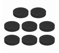 sourcing map 8 Pcs Single Sided Speaker Isolation Feet Pads, 50mmx10mm Non Slip Foam Shock Absorption Base Pad Amplifier Stand Feet Mat for Speaker HiFi Home Theater Sound System, Black