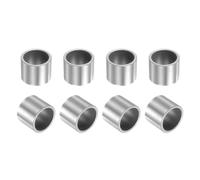 sourcing map 8 Pcs Sleeve Bearings, 18mm Bore x 22mm OD x 18mm Length, Self-Lubricating Sintered Iron Bushings