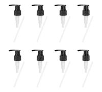 sourcing map 8 Pcs Soap Dispenser Pump Heads Soap Dispensers Top Pumps Replacement Switch Pumphead for Standard 24/410 Neck Size Lotion Shampoo Bottle, Black